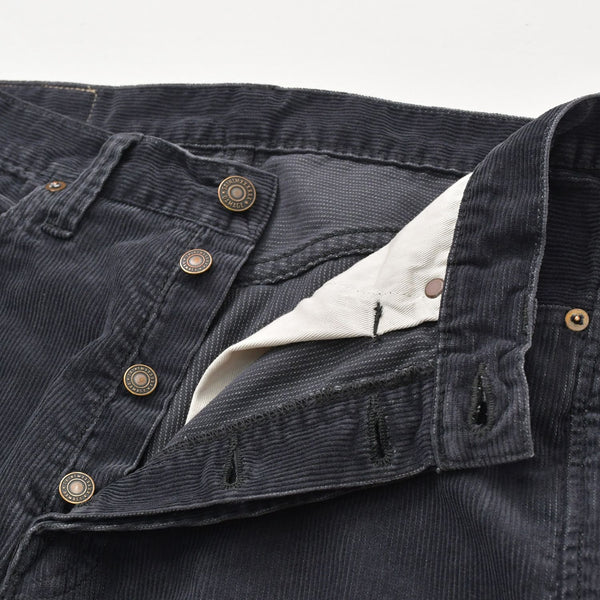 新品未使用 SAINT Mxxxxxx セントマイケル CORDUROY PANTS STRAIGHT SM-MK1-0000-068 ブラック 30サイズ ブロンズ金具 中古 4a008880