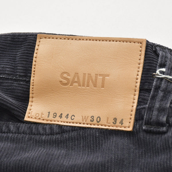 新品未使用 SAINT Mxxxxxx セントマイケル CORDUROY PANTS STRAIGHT SM-MK1-0000-068 ブラック 30サイズ ブロンズ金具 中古 4a008880