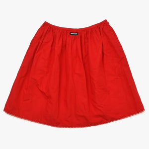 新品同様品 MIU MIU ミュウミュウ スカート ミニスカート コットンミニスカート 赤 レッド ボトムス サイズ38 中古 4a008886