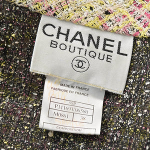 CHANEL Tailored Suit Setup P11169V06580 Size 38 Tweed Here Mark Jacket Skirt Good Condition Used 4a000889