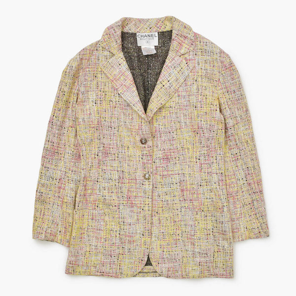 CHANEL Tailored Suit Setup P11169V06580 Size 38 Tweed Here Mark Jacket Skirt Good Condition Used 4a000889