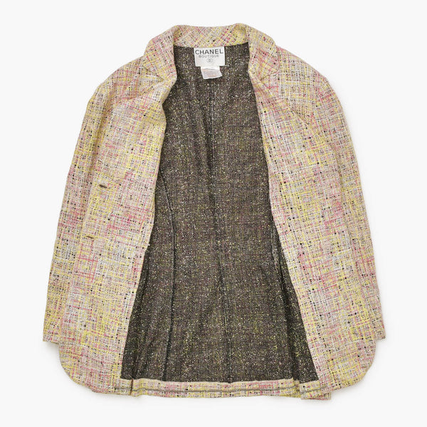 CHANEL Tailored Suit Setup P11169V06580 Size 38 Tweed Here Mark Jacket Skirt Good Condition Used 4a000889