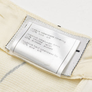 CHANEL シャネル ミニドレス P10419W02402 サイズ40 ココマーク トンボモチーフ ホワイト ブラック ヴィンテージ 良品 中古 4a000892