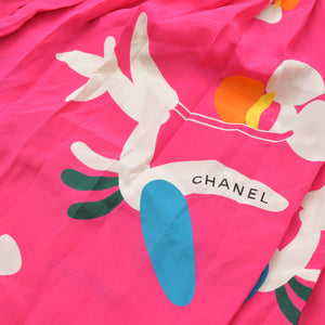 CHANEL シャネル キルティング プリーツワンピース P15568V08608 サイズ36 ココマーク チョコバー ピンク 総柄 美品 中古 4a008940