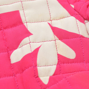 CHANEL シャネル キルティング プリーツワンピース P15568V08608 サイズ36 ココマーク チョコバー ピンク 総柄 美品 中古 4a008940