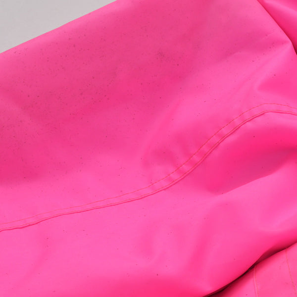 BALENCIAGA バレンシアガ 19AW Nylon Pulled Parka 604032 46サイズ ネオンピンク アシンメトリー ブラック金具 良品 中古 4a008941