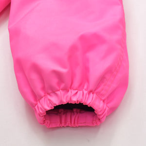 BALENCIAGA バレンシアガ 19AW Nylon Pulled Parka 604032 46サイズ ネオンピンク アシンメトリー ブラック金具 良品 中古 4a008941