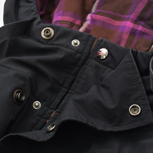 Acne Studios Jacket Jumper Mod Coat Logo Hooded Black Burgundy Check FN-MN-OUTW000471 Excellent condition, pre-owned, item number 4a008942