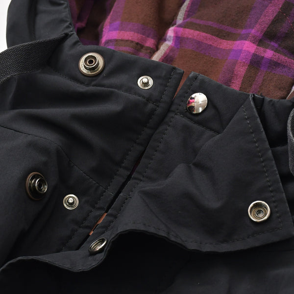 Acne Studios Jacket Jumper Mod Coat Logo Hooded Black Burgundy Check FN-MN-OUTW000471 Excellent condition, pre-owned, item number 4a008942
