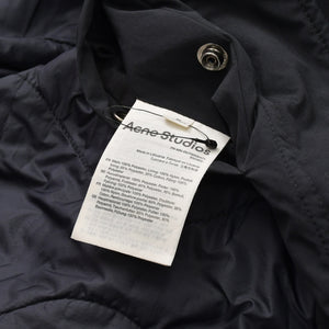 Acne Studios Jacket Jumper Mod Coat Logo Hooded Black Burgundy Check FN-MN-OUTW000471 Excellent condition, pre-owned, item number 4a008942