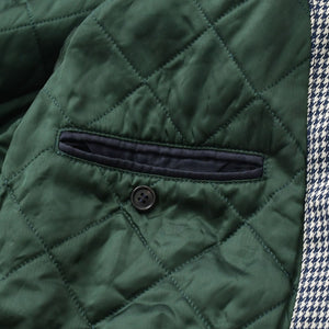 新品同様 PRADA プラダ 18AW ハリントンジャケット ブルゾン SGH055 R182 ポリエステル ブラック ホワイト シルバー金具 サイズ48 中古 4a008944