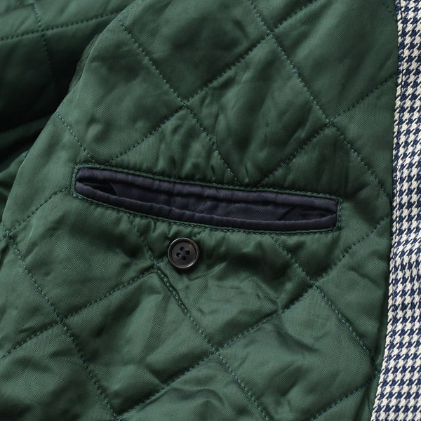 新品同様 PRADA プラダ 18AW ハリントンジャケット ブルゾン SGH055 R182 ポリエステル ブラック ホワイト シルバー金具 サイズ48 中古 4a008944