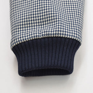 新品同様 PRADA プラダ 18AW ハリントンジャケット ブルゾン SGH055 R182 ポリエステル ブラック ホワイト シルバー金具 サイズ48 中古 4a008944