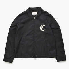 CELINE Celine Jacket Zip Up Coach Jacket 25SS Logo Embroidery Black Yellow RV08X195X Size 56 Good Condition Used 4a008945