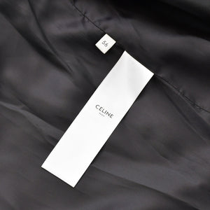 CELINE Celine Jacket Zip Up Coach Jacket 25SS Logo Embroidery Black Yellow RV08X195X Size 56 Good Condition Used 4a008945