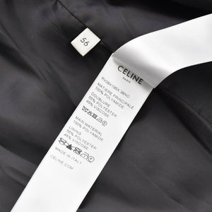 CELINE Celine Jacket Zip Up Coach Jacket 25SS Logo Embroidery Black Yellow RV08X195X Size 56 Good Condition Used 4a008945