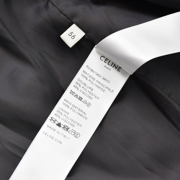 CELINE Celine Jacket Zip Up Coach Jacket 25SS Logo Embroidery Black Yellow RV08X195X Size 56 Good Condition Used 4a008945
