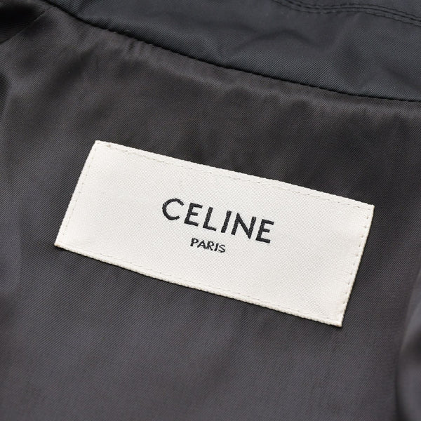CELINE Celine Jacket Zip Up Coach Jacket 25SS Logo Embroidery Black Yellow RV08X195X Size 56 Good Condition Used 4a008945