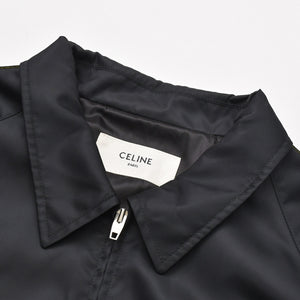 CELINE Celine Jacket Zip Up Coach Jacket 25SS Logo Embroidery Black Yellow RV08X195X Size 56 Good Condition Used 4a008945