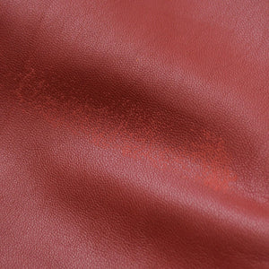 極美品 HERMES エルメス レザーシャツジャケット トップス フランス製 ラムスキン レッド サイズ39 中古 4a008946