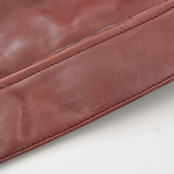 極美品 BRIONI ブリオーニ バイカージャケット レザージャケット レザー レッド メタルブラック金具 サイズ52 中古 4a008947