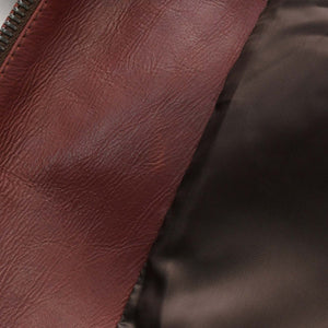 極美品 BRIONI ブリオーニ バイカージャケット レザージャケット レザー レッド メタルブラック金具 サイズ52 中古 4a008947