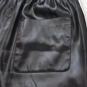 CELINE セリーヌ マカダム ラインパンツ ストレート ボトムス ジャージ サテン 2P71A199Q 38NO ブラック ホワイト サイズ34 美品 中古 4a008948