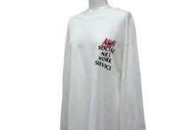 Load image into Gallery viewer, 極美品 DUALISM デュアリズム NOT ANTI SNS 長袖Ｔシャツ ホワイト DLSM フォロワー1万人記念 コットン プリント サイズL 中古 4b000895