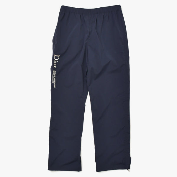 新品同様品 Dior Montaigne ディオール モンテーニュ サイズ46 エンブロイダリー トラックパンツ パンツ ネイビー 683C151A2031_C581 中古 4a008953