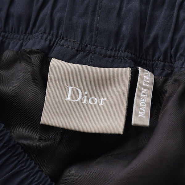 新品同様品 Dior Montaigne ディオール モンテーニュ サイズ46 エンブロイダリー トラックパンツ パンツ ネイビー 683C151A2031_C581 中古 4a008953