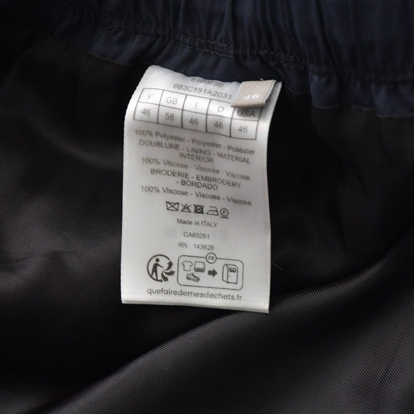 新品同様品 Dior Montaigne ディオール モンテーニュ サイズ46 エンブロイダリー トラックパンツ パンツ ネイビー 683C151A2031_C581 中古 4a008953