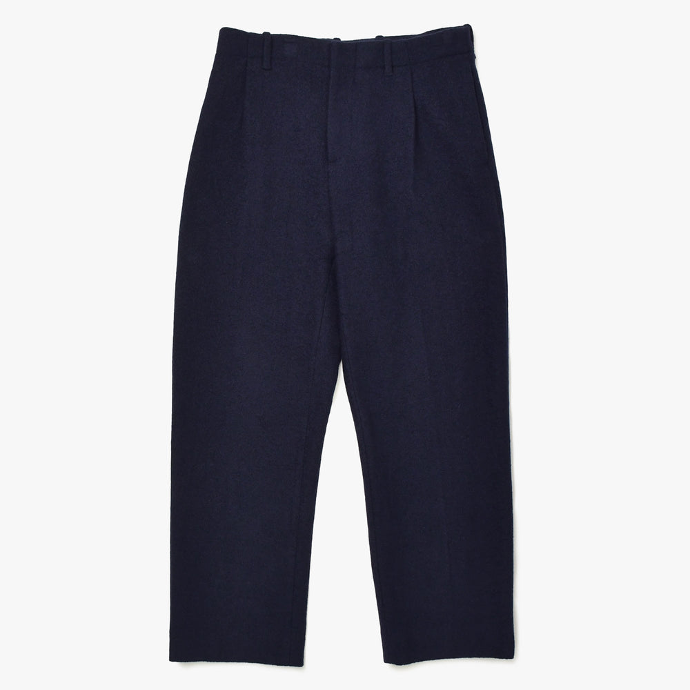 極美品 Dior ディオール ウールスラックスパンツ 343C130B0848 48サイズ ネイビー ボトムス センタープレス イタリア製 中古 4a008955