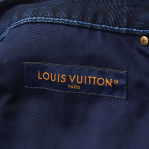 新品同様 LOUIS VUITTON ルイヴィトン デニムフレア カーペンターパンツ RM251MM 25SS 30サイズ インディゴ ファレルウィリアムス 中古 4a008958