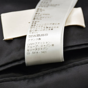 Like new CELINE Chesterfield Wool & Silk Tricotine Long Coat Coat Size 52 Black 2M137862C Used 4a008972