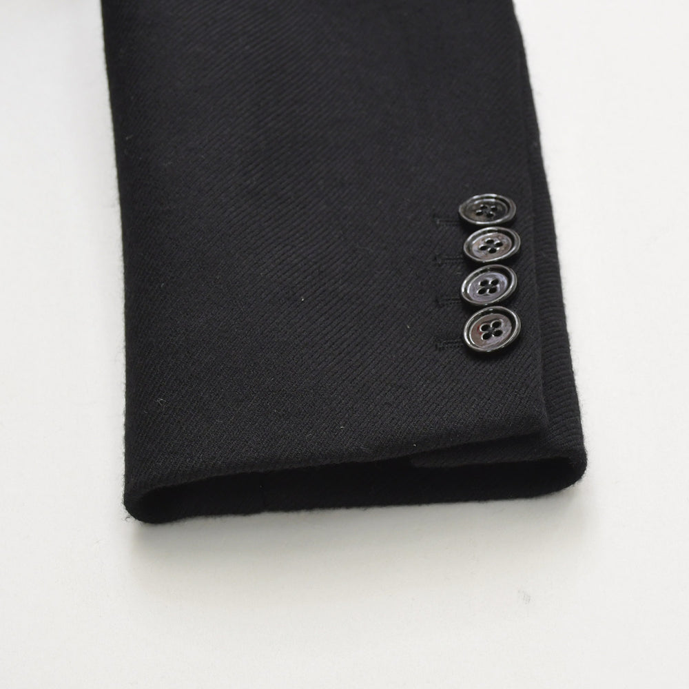 Like new CELINE Chesterfield Wool & Silk Tricotine Long Coat Coat Size 52 Black 2M137862C Used 4a008972