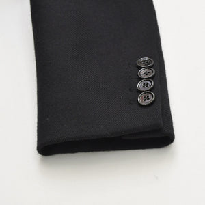 Like new CELINE Chesterfield Wool & Silk Tricotine Long Coat Coat Size 52 Black 2M137862C Used 4a008972