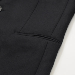 Like new CELINE Chesterfield Wool & Silk Tricotine Long Coat Coat Size 52 Black 2M137862C Used 4a008972