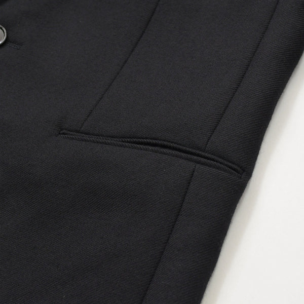 Like new CELINE Chesterfield Wool & Silk Tricotine Long Coat Coat Size 52 Black 2M137862C Used 4a008972