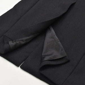 Like new CELINE Chesterfield Wool & Silk Tricotine Long Coat Coat Size 52 Black 2M137862C Used 4a008972