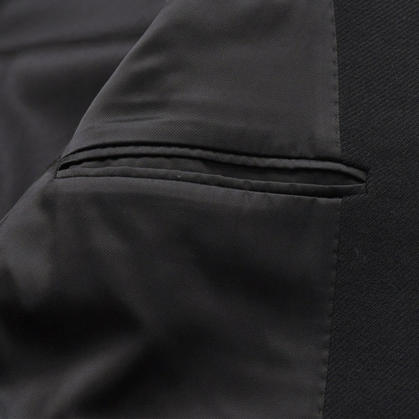 Like new CELINE Chesterfield Wool & Silk Tricotine Long Coat Coat Size 52 Black 2M137862C Used 4a008972