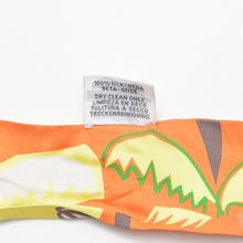 画像をギャラリービューアに読み込む, HERMES エルメス 2017FW ツイリ― スカーフ Sea,SurfandFun 海とサーフとサーフィン シルク オレンジ イエロー 美品 中古 4b008978