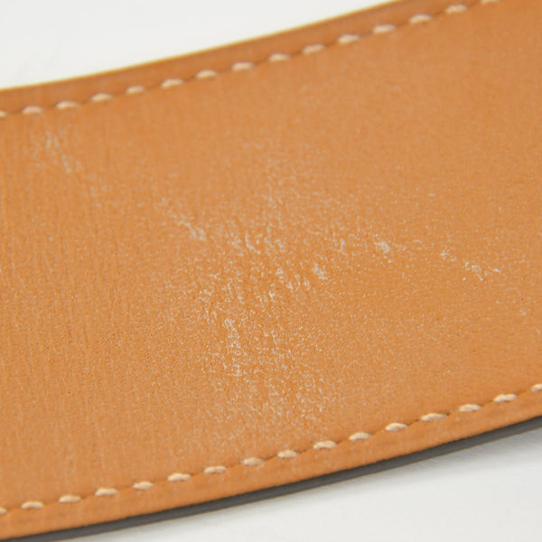 HERMES エルメス ケリードッグ ブレスレット バングル X刻印 レザー GP ゴールド金具 グリーン 美品 中古 4a009061