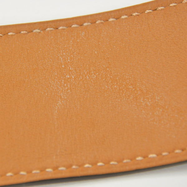 HERMES エルメス ケリードッグ ブレスレット バングル X刻印 レザー GP ゴールド金具 グリーン 美品 中古 4a009061