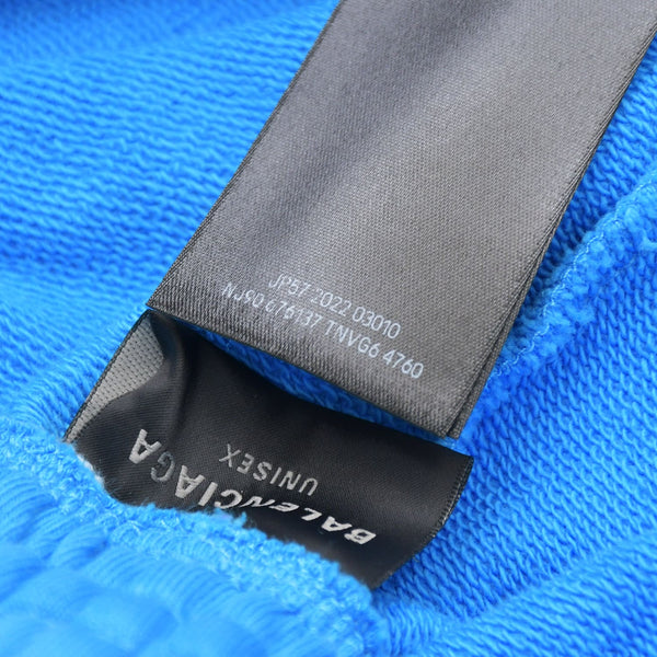 BALENCIAGA バレンシアガ Political Campaign Logo キャンペーンロゴ ショートパンツ ショーツ スカイブルー ブルー 676137 サイズM 美品 中古 4a009062