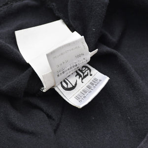 極美品 CHROME HEARTS クロムハーツ ネックロゴ 半袖Tシャツ サイズXS CHクロス ホースシュー ブラック 中古 4a009184
