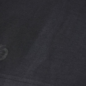 極美品 CHROME HEARTS クロムハーツ ネックロゴ 半袖Tシャツ サイズXS CHクロス ホースシュー ブラック 中古 4a009184