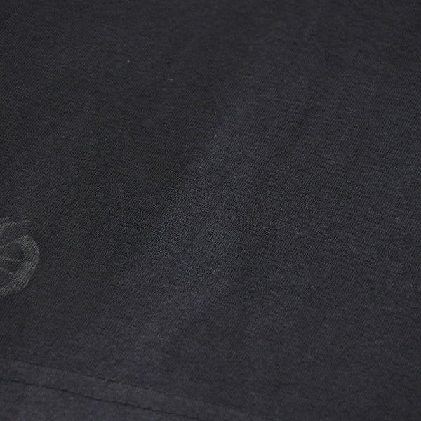 極美品 CHROME HEARTS クロムハーツ ネックロゴ 半袖Tシャツ サイズXS CHクロス ホースシュー ブラック 中古 4a009184