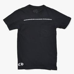 CHROME HEARTS クロムハーツ 半袖Tシャツ サイズS CHプラス オールドイングリッシュ ブラック ホワイト 美品 中古 4a009190