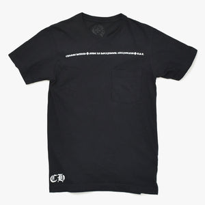 CHROME HEARTS クロムハーツ 半袖Tシャツ サイズS CHプラス オールドイングリッシュ ブラック ホワイト 美品 中古 4a009190