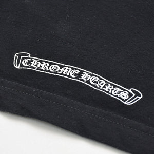 CHROME HEARTS クロムハーツ 半袖Tシャツ サイズS CHプラス オールドイングリッシュ ブラック ホワイト 美品 中古 4a009190